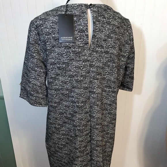 FINAL PRICE🥊 $168 NWT Adrienne Vittadini Cotton Blend Dress L - Picture 5 of 8